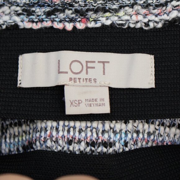 Loft Elastic Skirt Tweed Fit and Flair XS A Line - Picture 4 of 5